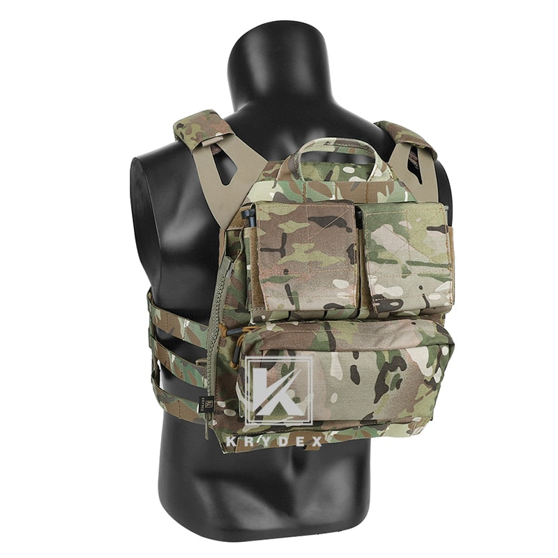 KRYDEX Tactical Pack Zip-on Panel Backpack For CPC NCPC AVS JPC2.0 Vest Airsoft Combat Gear Accessories Carrier Panel Bag