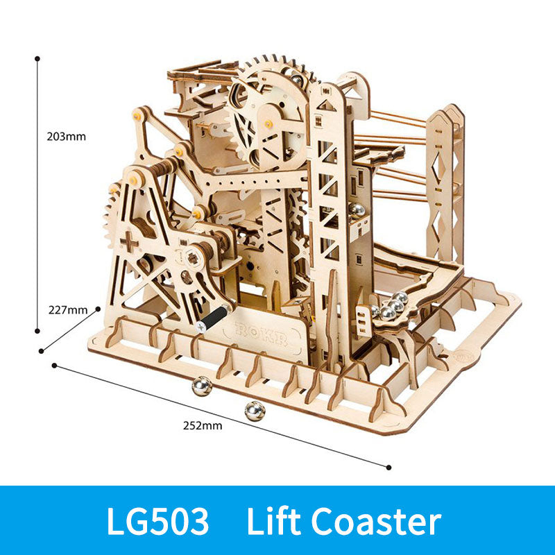 Robotime ROKR DIY 3D Wooden Puzzle Gear Model Building Kit Toys Gift for Children Teens