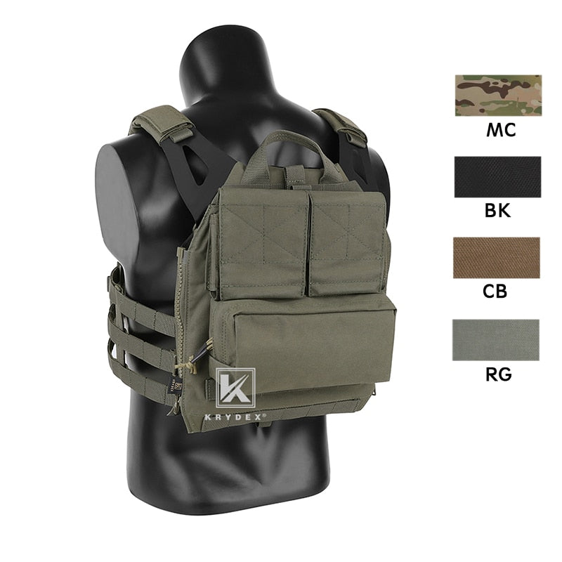 KRYDEX Tactical Pack Zip-on Panel Backpack For CPC NCPC AVS JPC2.0 Vest Airsoft Combat Gear Accessories Carrier Panel Bag