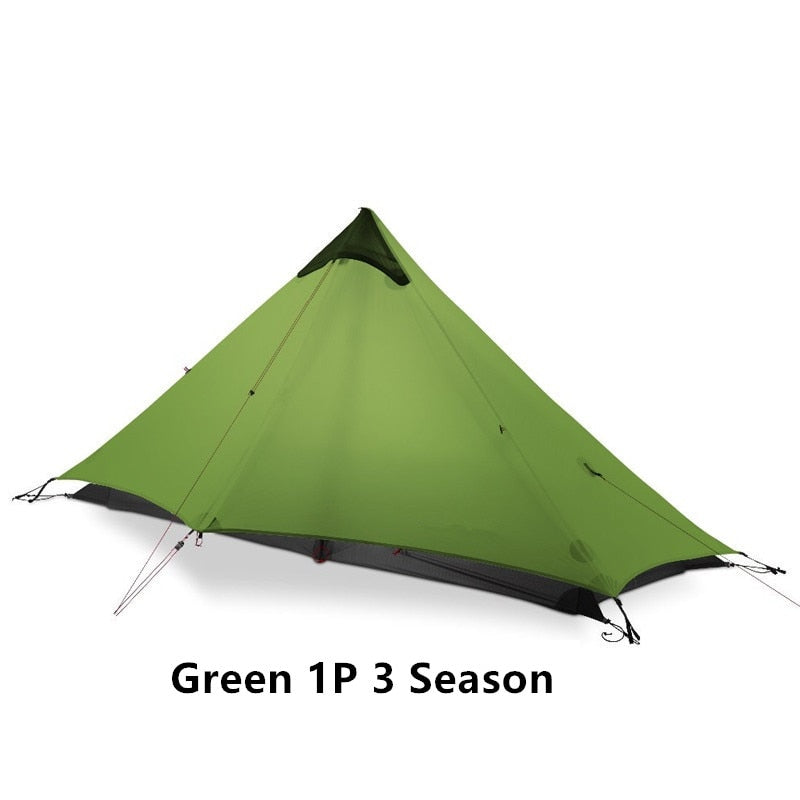 2021 New Version 230cm 3F UL GEAR Lanshan 1 Ultralight Camping 3/4 Season 15D Silnylon Rodless Tent