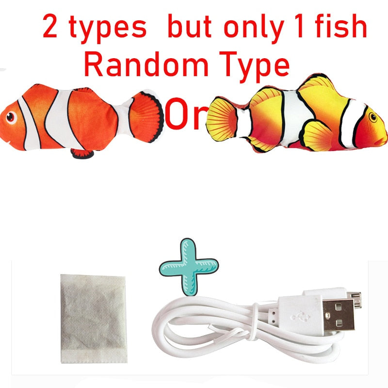 Cat USB Charger Toy Fish Interactive Electric floppy Fish Cat toy Realistic Pet Cats Chew Bite Toys Pet Supplies Cats dog toy