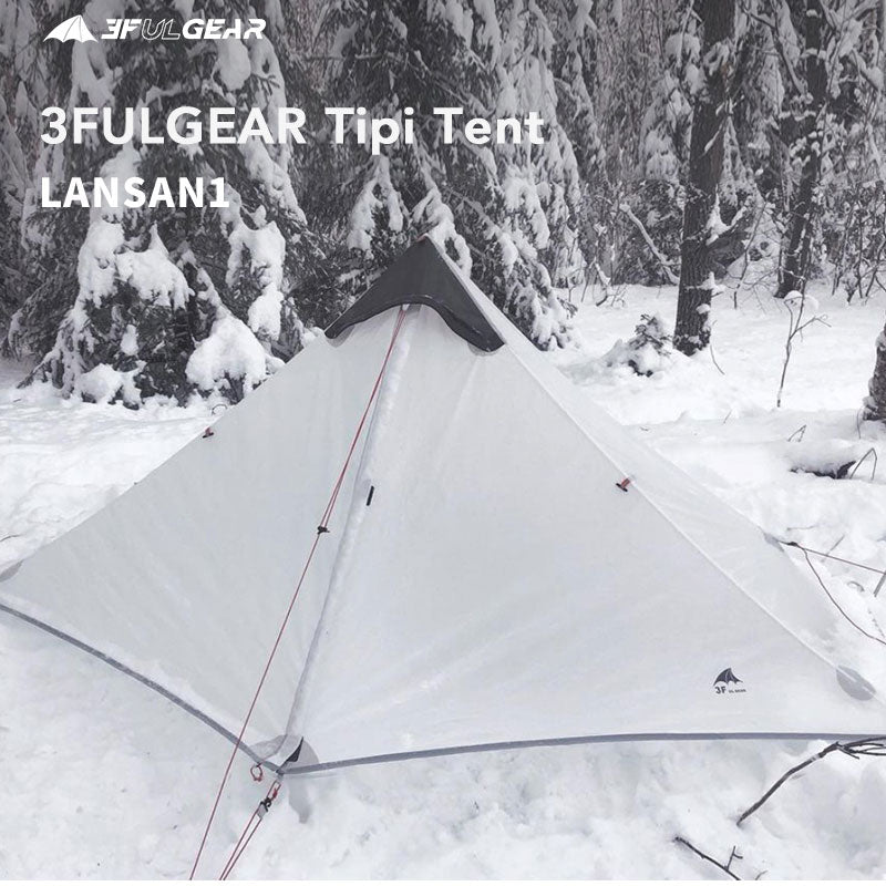 2021 New Version 230cm 3F UL GEAR Lanshan 1 Ultralight Camping 3/4 Season 15D Silnylon Rodless Tent