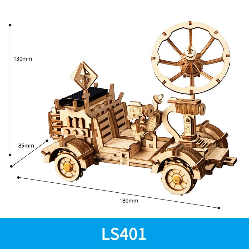 Robotime ROKR DIY 3D Wooden Puzzle Gear Model Building Kit Toys Gift for Children Teens