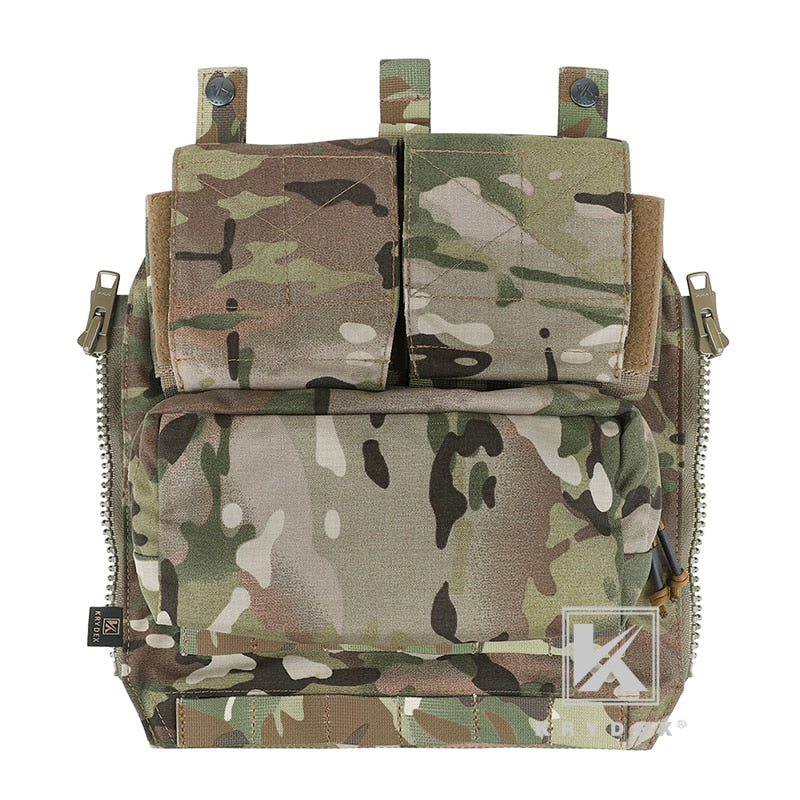 KRYDEX Tactical Pack Zip-on Panel Backpack For CPC NCPC AVS JPC2.0 Vest Airsoft Combat Gear Accessories Carrier Panel Bag