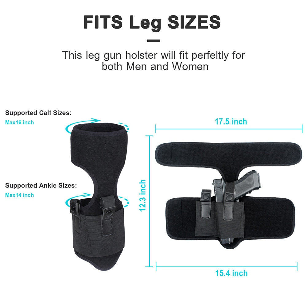 Tactical Leg Holster Military Universal Concealed Gun Pouch for Revolver Compact Subcompact Outdoor Hunting Glock 19 Accessories