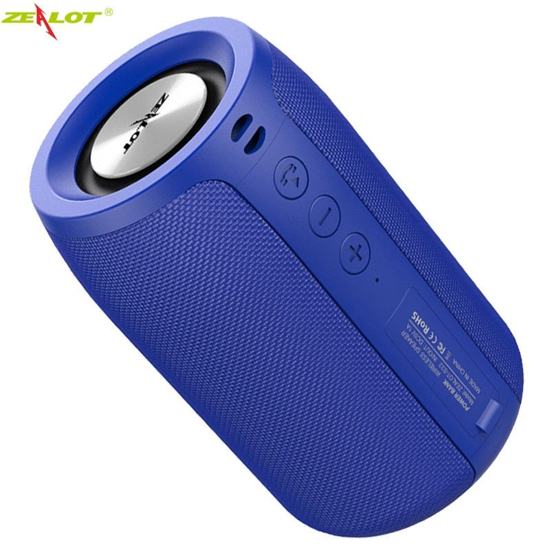 ZEALOT Bluetooth Speaker Bass Wireless Portable HIFI Stereo Waterproof Sound Box Outdoor Stereo Loudspeaker Music Centre