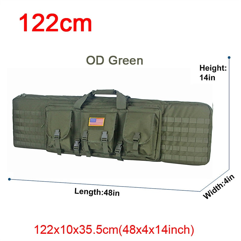 32 38 42 48 inch Tactical Double Rifle Case Military Molle Gun Rifle Bag Sniper Airsoft Gun Case Backpack Hunting Gun Holster