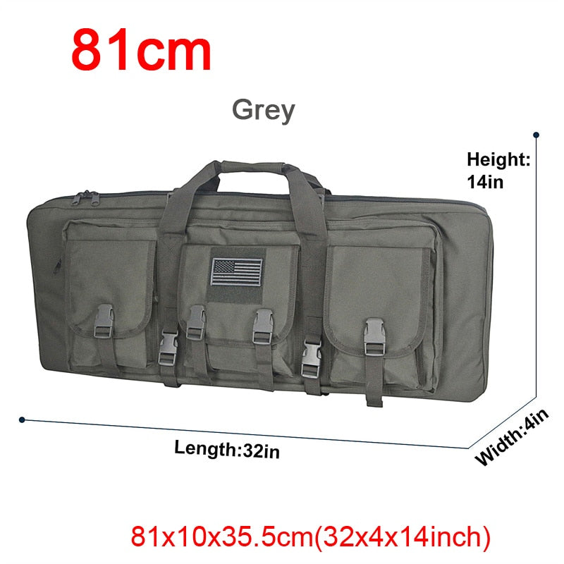 32 38 42 48 inch Tactical Double Rifle Case Military Molle Gun Rifle Bag Sniper Airsoft Gun Case Backpack Hunting Gun Holster