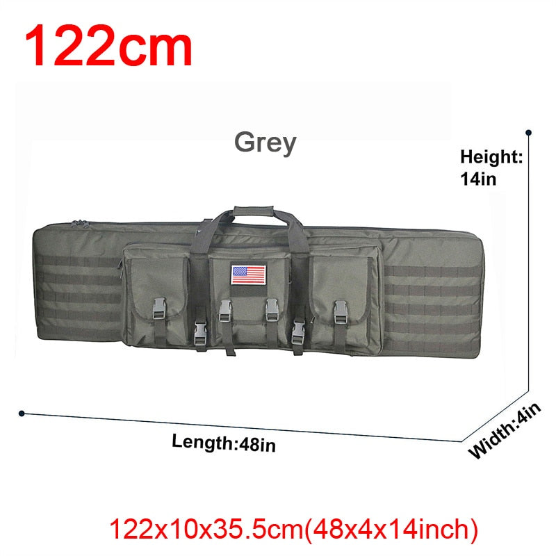 32 38 42 48 inch Tactical Double Rifle Case Military Molle Gun Rifle Bag Sniper Airsoft Gun Case Backpack Hunting Gun Holster