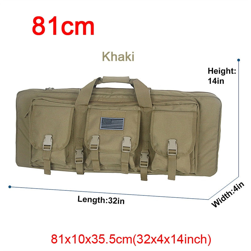 32 38 42 48 inch Tactical Double Rifle Case Military Molle Gun Rifle Bag Sniper Airsoft Gun Case Backpack Hunting Gun Holster