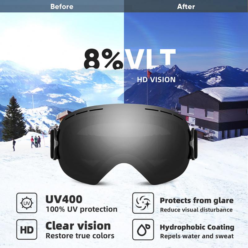 Ski Snowboard Goggles Mountain Skiing Eyewear Snowmobile Winter Sports Goggle Snow Glasses Cycling Sunglasses for Climbing