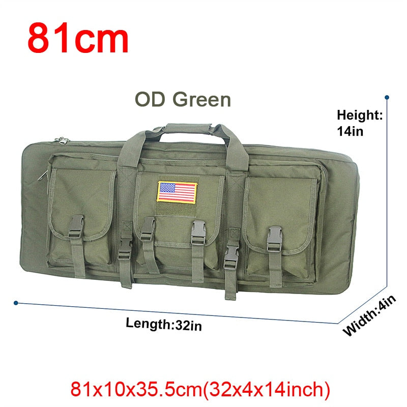 32 38 42 48 inch Tactical Double Rifle Case Military Molle Gun Rifle Bag Sniper Airsoft Gun Case Backpack Hunting Gun Holster