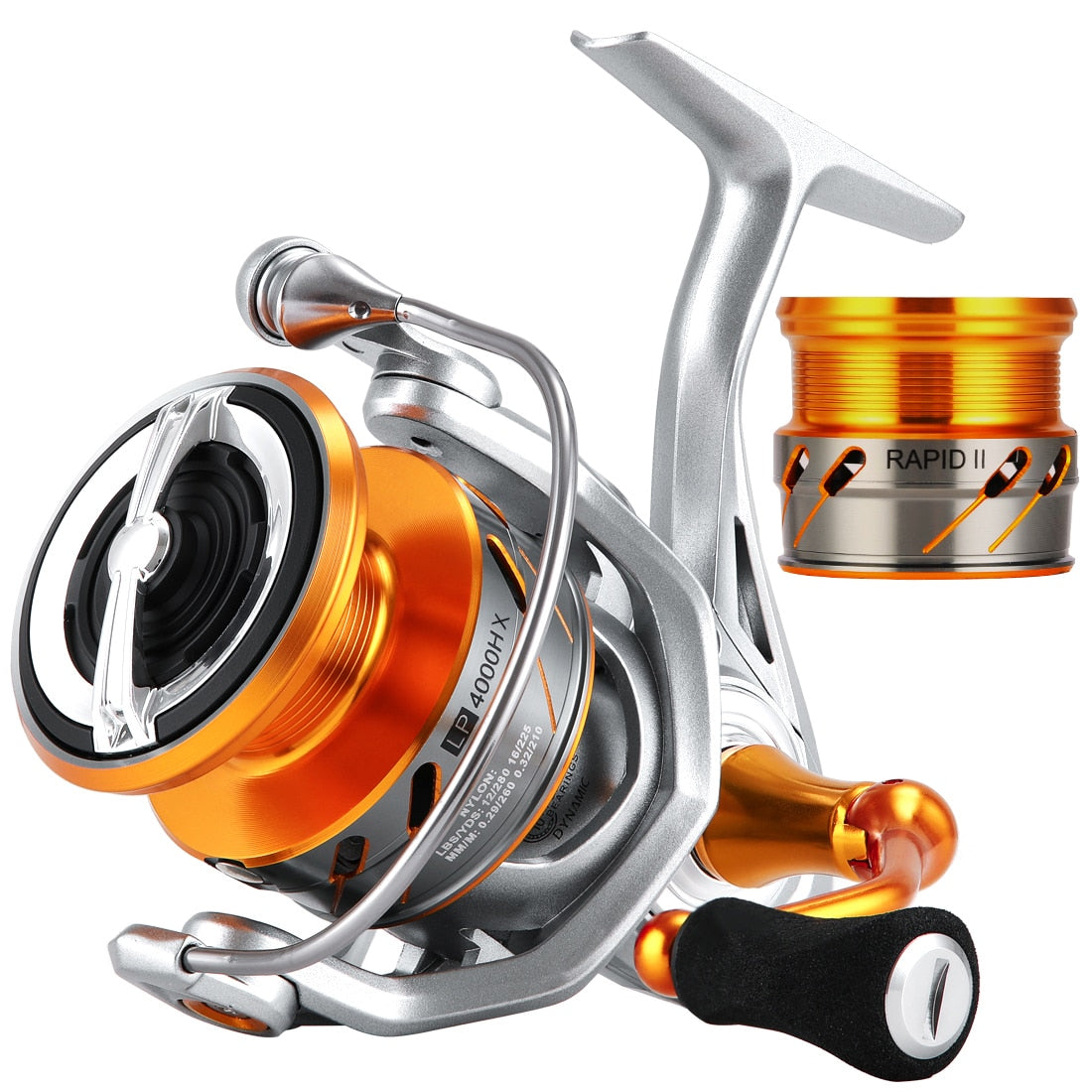 SeaKnight Brand RAPID II X Series Spinning Fishing Reel, 6.2:1 4.7:1 Anti-corrosive Reels, 33lbs Max Drag for Saltwater Fishing