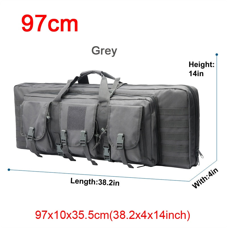 32 38 42 48 inch Tactical Double Rifle Case Military Molle Gun Rifle Bag Sniper Airsoft Gun Case Backpack Hunting Gun Holster