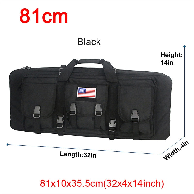 32 38 42 48 inch Tactical Double Rifle Case Military Molle Gun Rifle Bag Sniper Airsoft Gun Case Backpack Hunting Gun Holster