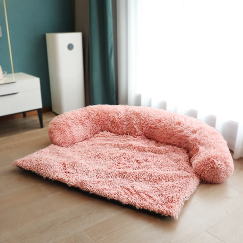 Removable Plush Pet Dog Bed Sofa for Large Dogs House Mat Kennel Winter Warm Cat Bed Pad Washable Dog Cushion Blanket Sofa Cover