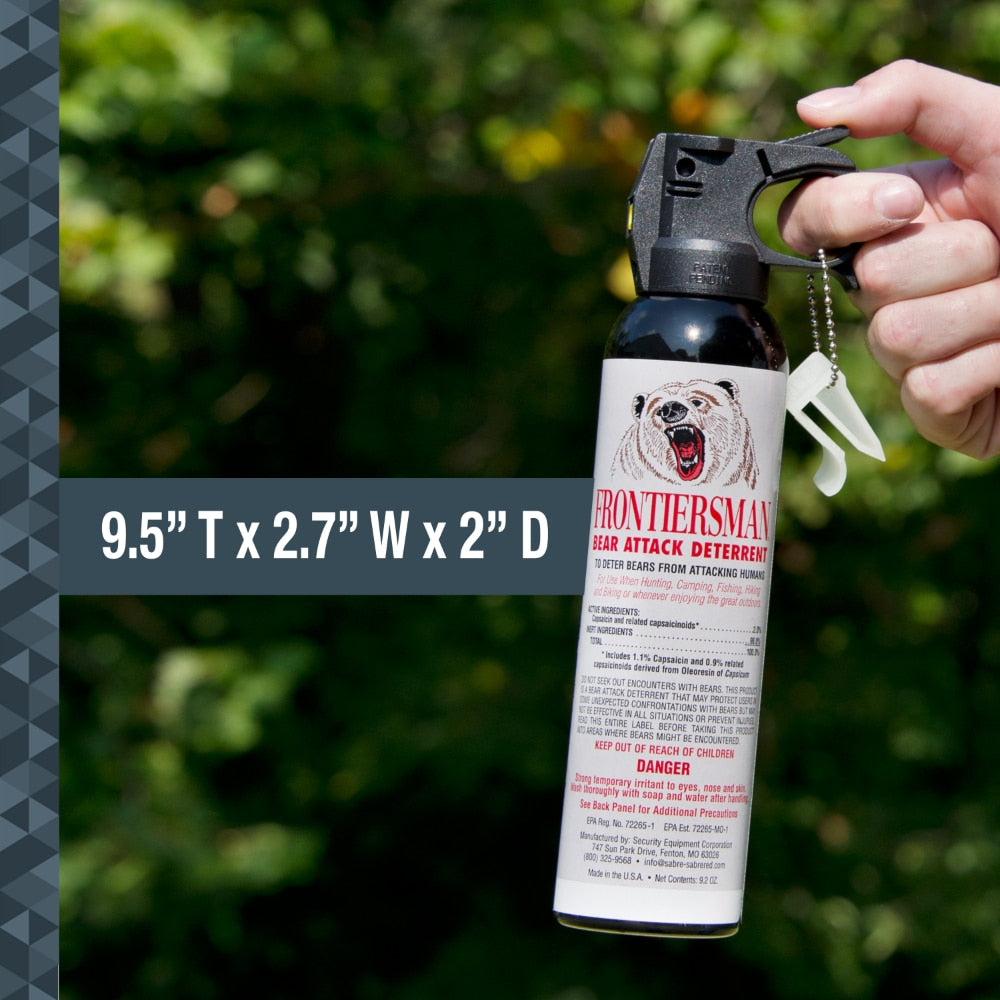 9.2 Oz Bear Spray with Belt Holster  Camping Equipment  Hunting  Camping  Outdoor Camping Tool